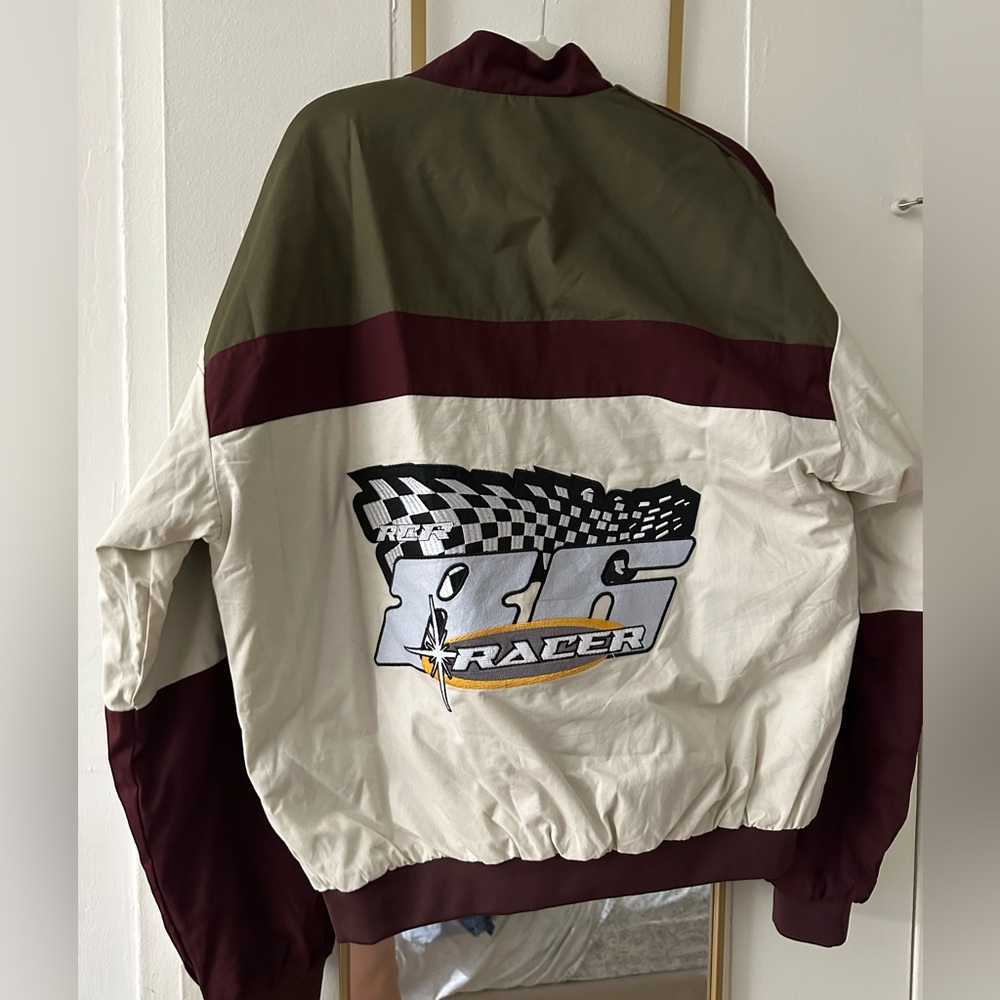 Oversized Racer Bomber Jacket M - Picture 2 of 5